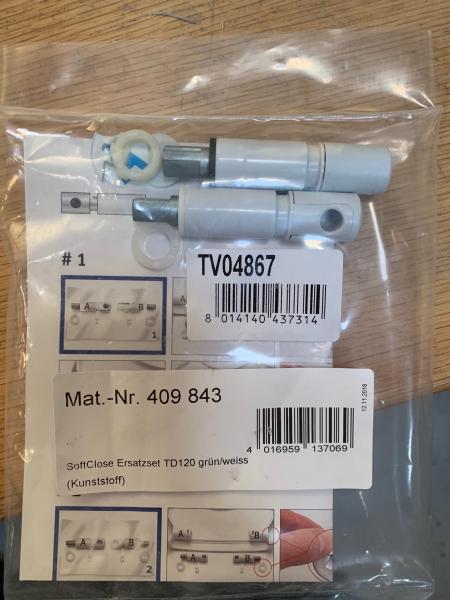 Restsalg - B&oslash;rma softclose beslag Tesi s&aelig;de - 1 stk. tilbage