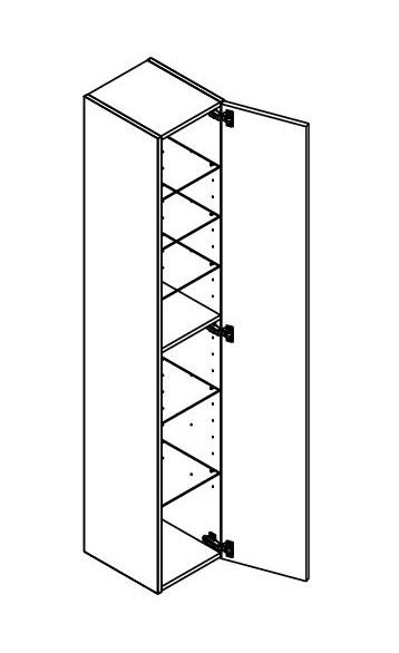 Dansani Luna Urban højskab 30 - Venstrehængslet - Natur eg Dansani Luna Urban højskab 30 - Venstrehængslet - Natur eg