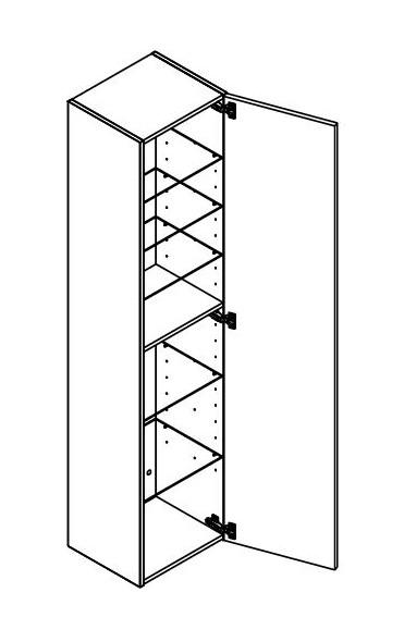 Dansani Luna Urban h&oslash;jskab 40 - H&oslash;jreh&aelig;ngslet - Brun eg