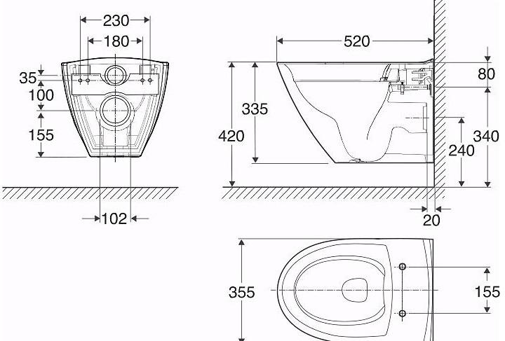 If&ouml; Spira Art toiletpakke inkl. s&aelig;de m/soft-close, cisterne og messing betjening