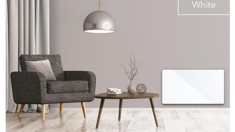 Nobø glas front 20 t/ 750W - Hvid Nobø glas front 20 t/ 750W - Hvid