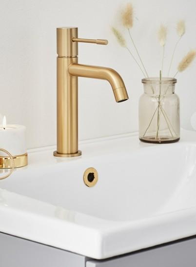 Hafa Fine h&aring;ndvaskarmatur - B&oslash;rstet messing