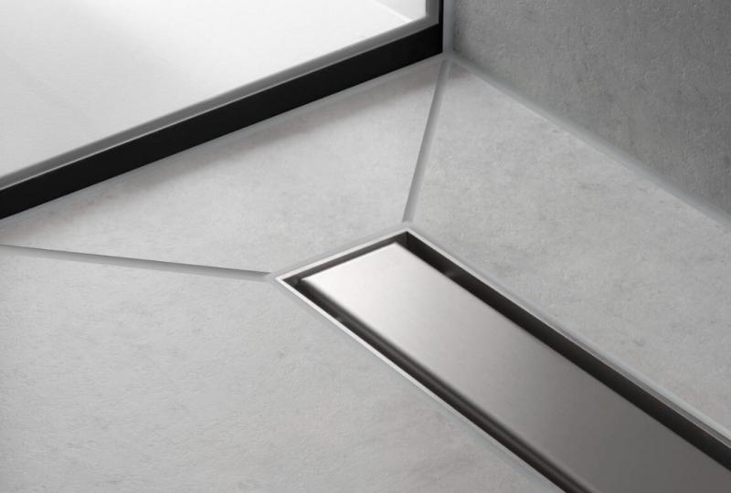 Hansgrohe RainDrain Match Kappes&aelig;t - 90 cm - B&oslash;rstet rustfri st&aring;l