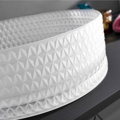 Cass&oslash;e Morello 36 fritst&aring;ende bowlevask - Glas/Mat hvid