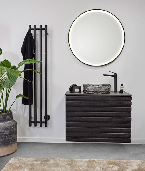 Cassøe Morello 36 fritstående bowlevask - Glas/Mat sort Cassøe Morello 36 fritstående bowlevask - Glas/Mat sort