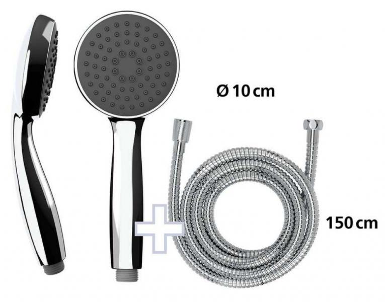 Wenko brusesæt med LED brusestang - Ø100 Wenko brusesæt med LED brusestang - Ø100