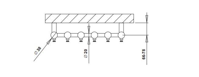 Strømberg Regus håndklædetørrer - 42x150 cm - Hvid Strømberg Regus håndklædetørrer - 42x150 cm - Hvid