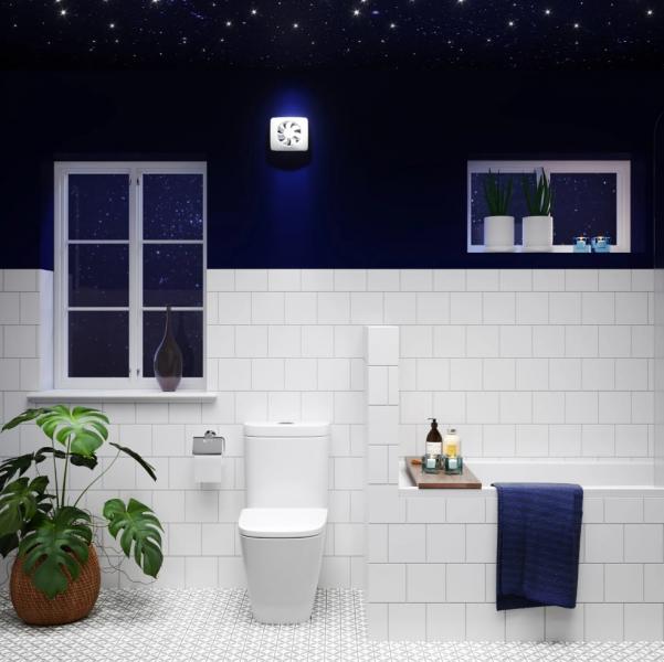 Fresh Intellivent SKY Ventilator med app styring - &Oslash;100-125 mm - Hvid