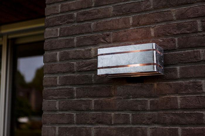 Lutec Architectural Vidar udend&oslash;rslampe til v&aelig;g