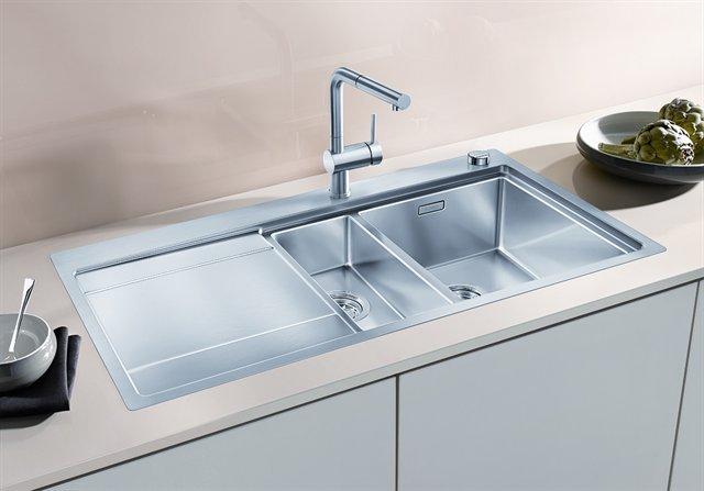 Blanco Divon II 6S-IF k&oslash;kkenvask - Venstrevendt - Rustfrit st&aring;l