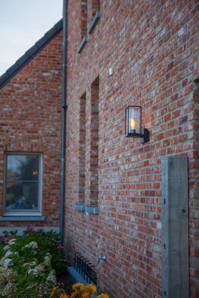 Lutec Tradition Flair 1 udend&oslash;rslampe til v&aelig;g - Mat sort