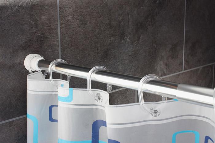 Ridder teleskopstang til badeforhæng - 70-115 cm - Hvid Ridder teleskopstang til badeforhæng - 70-115 cm - Hvid