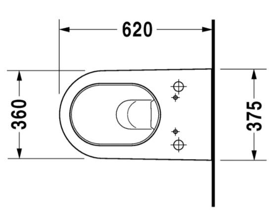Duravit Starck 2 h&aelig;ngesk&aring;l til sensowash