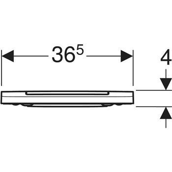 Geberit ONE toilets&aelig;de med SC/QR - Hvid/krom