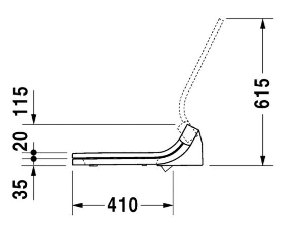 Duravit Sensowash bidetsæde til Happy D.2 Duravit Sensowash bidetsæde til Happy D.2