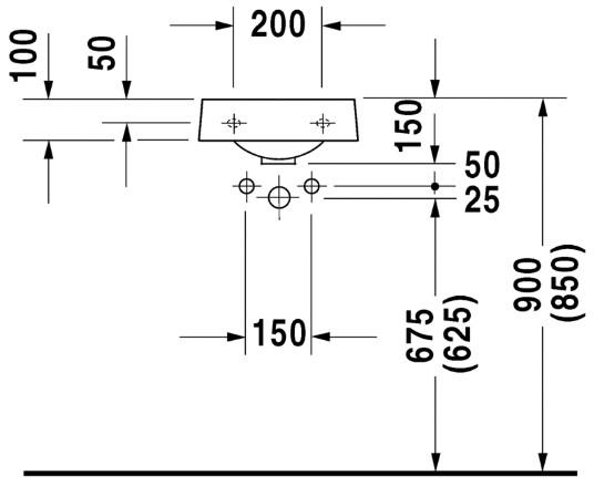 Duravit Architec 35 t/væg - Uden overløb Duravit Architec 35 t/væg - Uden overløb