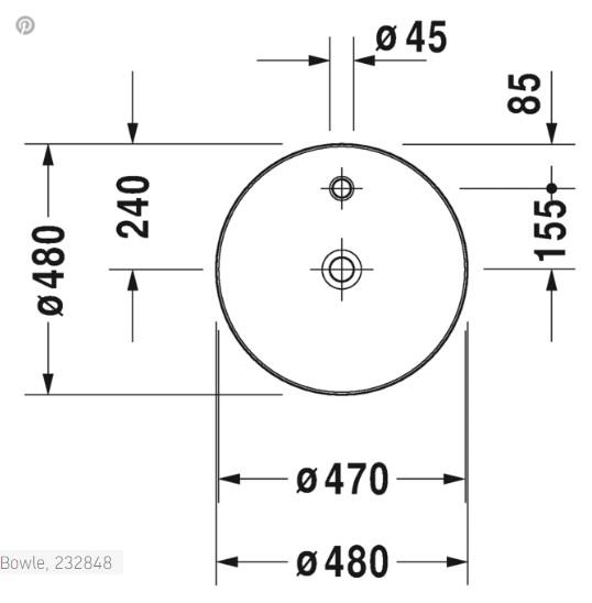 Duravit Cape Cod fristående bowlevask - 1 hanehul - Uden overløb - Wondergliss Duravit Cape Cod fristående bowlevask - 1 hanehul - Uden overløb - Wondergliss