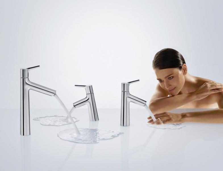 hansgrohe Talis S 80 h&aring;ndvaskarmatur m/push-open bundventil