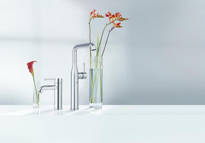 Grohe Essence New håndvaskarmatur m/bundventil - Krom Grohe Essence New håndvaskarmatur m/bundventil - Krom