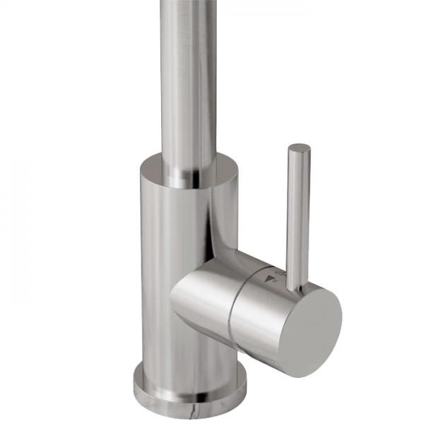 Lavabo Kubus 140 RS Round k&oslash;kkenarmatur - Rustfrit st&aring;l