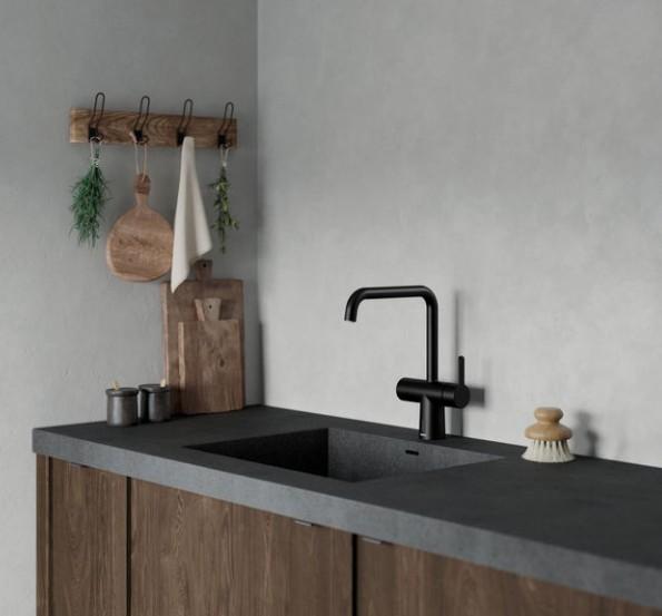 Damixa Silhouet Touchless k&oslash;kkenarmatur - Mat sort