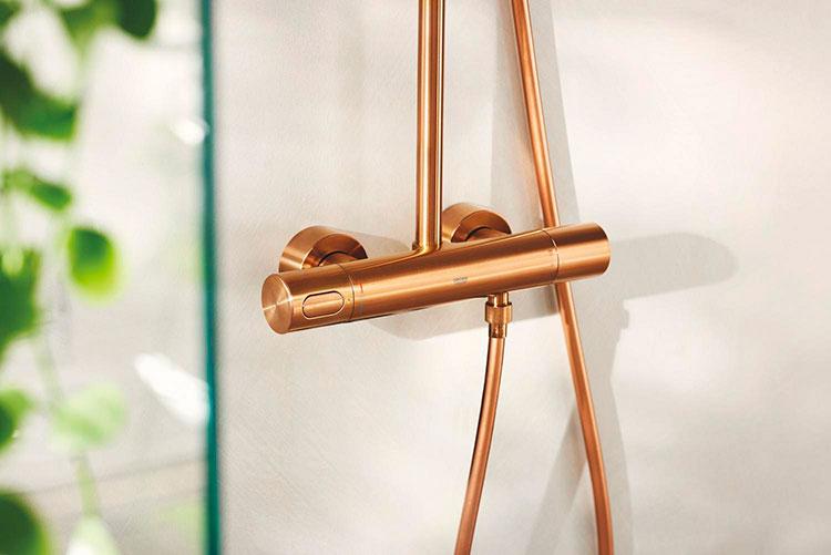 Grohe Rainshower SmartActive 310 brusesystem - B&oslash;rstet warm sunset