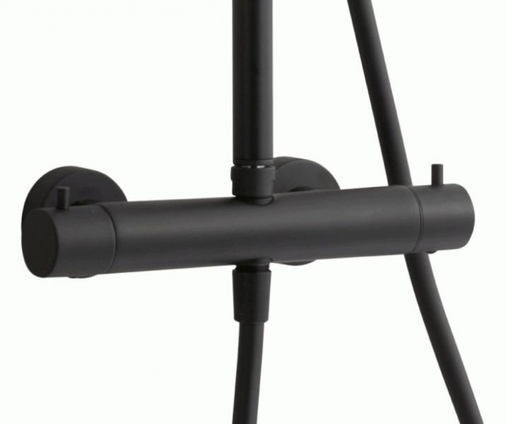 Lavabo Argo 300 komplet bruses&aelig;t - Mat sort