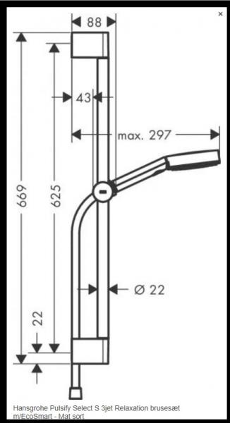 Hansgrohe Rebris S komplet bruses&aelig;t - Krom