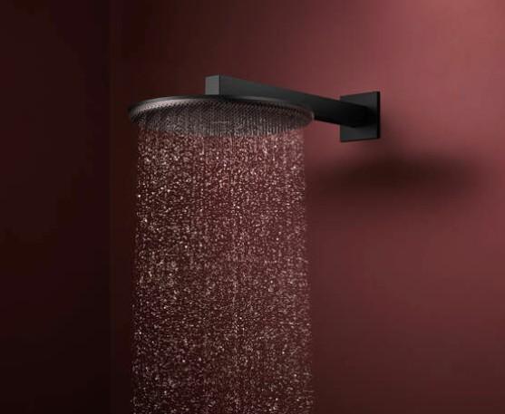 HG Raindance Alive S Hovedbruser 300 2jet EcoSmart med bruserb&oslash;jning - Mat sort