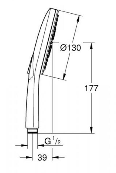 Grohe Rainshower SmartActive brusesæt - Børstet Hard Graphite Grohe Rainshower SmartActive brusesæt - Børstet Hard Graphite