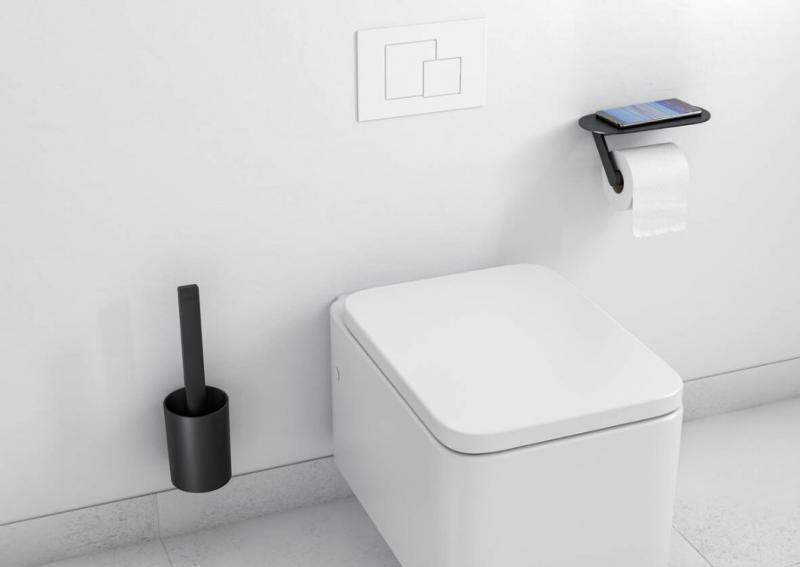 Hansgrohe WallStoris tilbehørssæt t/toilet - Mat sort Hansgrohe WallStoris tilbehørssæt t/toilet - Mat sort