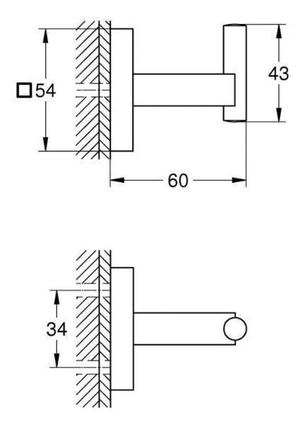 Grohe Start Cube h&aring;ndkl&aelig;dekrog - Krom