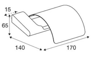 Pressalit Style toiletpapirholder m/frontplade - B&oslash;rstet st&aring;l