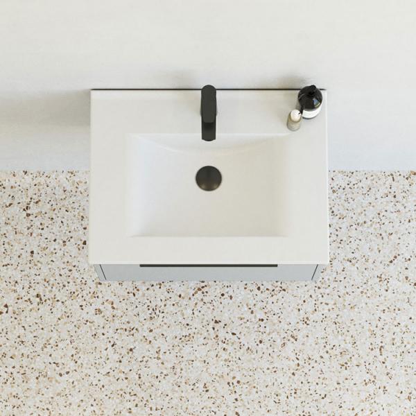 Dansani Mido+ Classic 61 møbelsæt m/Amber vask og 1 skuffe - Mat lyseblå Dansani Mido+ Classic 61 møbelsæt m/Amber vask og 1 skuffe - Mat lyseblå