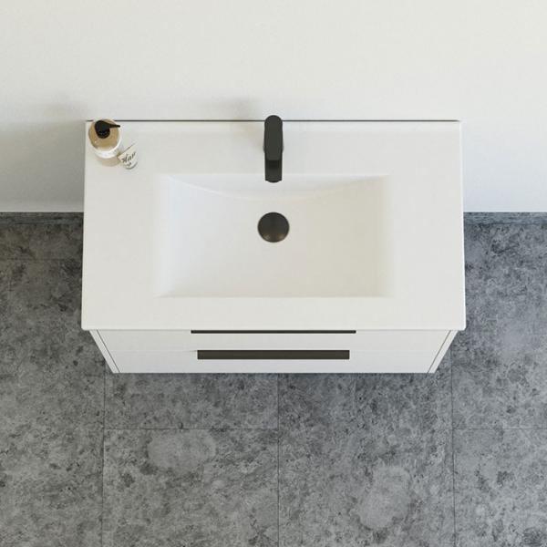 Dansani Mido+ Classic 81 møbelsæt m/Amber vask og 2 skuffer - Mat sand Dansani Mido+ Classic 81 møbelsæt m/Amber vask og 2 skuffer - Mat sand