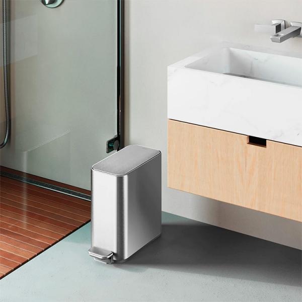 Simplehuman smal toiletspand 5L - Rustfrit st&aring;l