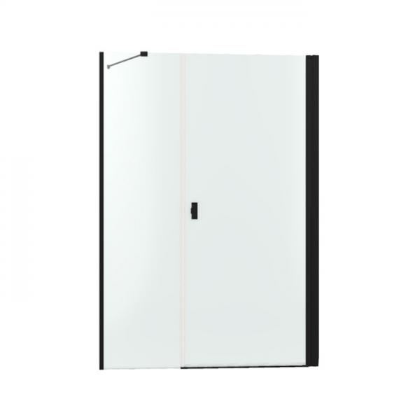 Str&oslash;mberg Noma 45 svingd&oslash;r m/sidepanel 1100mm - H&oslash;jre - Mat sort