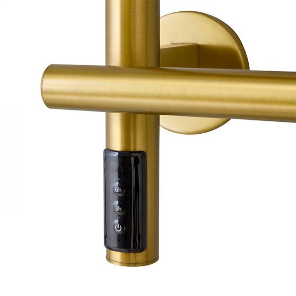 Cassøe Lazio håndklædetørrer til el - Børstet messing Cassøe Lazio håndklædetørrer til el - Børstet messing