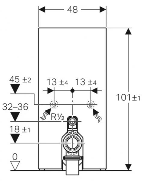Geberit iCon BTW mat hvid gulvtoilet m/hvid Monolith cisterne Geberit iCon BTW mat hvid gulvtoilet m/hvid Monolith cisterne