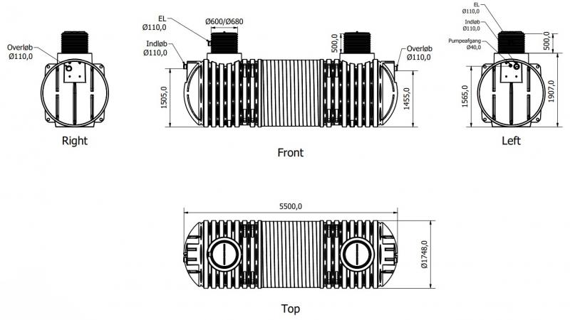 Watercare komplet regnvandsanl&aelig;g til have 10000L