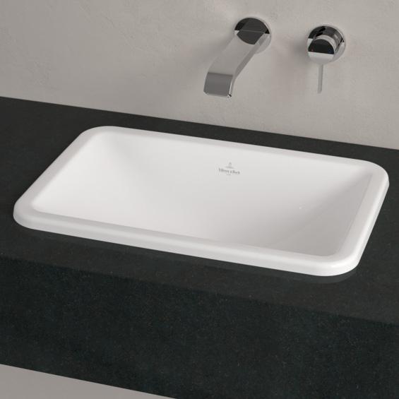 V&B Loop&Friends 51 håndvask t/nedfældning - Med overløb V&B Loop&Friends 51 håndvask t/nedfældning - Med overløb