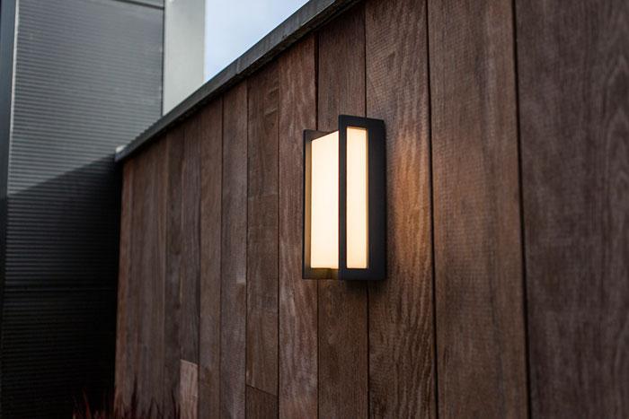 Lutec Architectural Qubo udend&oslash;rslampe til v&aelig;g 22 x 11 cm