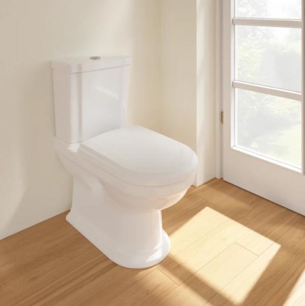 Villeroy & Boch Hommage gulvst&aring;ende toilet m/Ceramic+ u/cisterne - Hvid