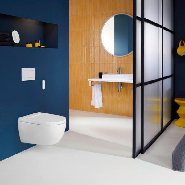 Geberit AquaClean Alba v&aelig;gh&aelig;ngt douchetoilet m/KeraTect og TurboFlush