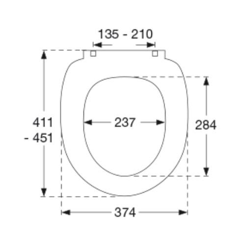 Pressalit Scandinavia PLUS med soft-close og lift-off - Hvid