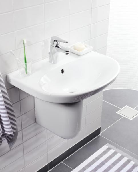 Gustavsberg Nautic 56 h&aring;ndvask t/v&aelig;g - 1 hanehul