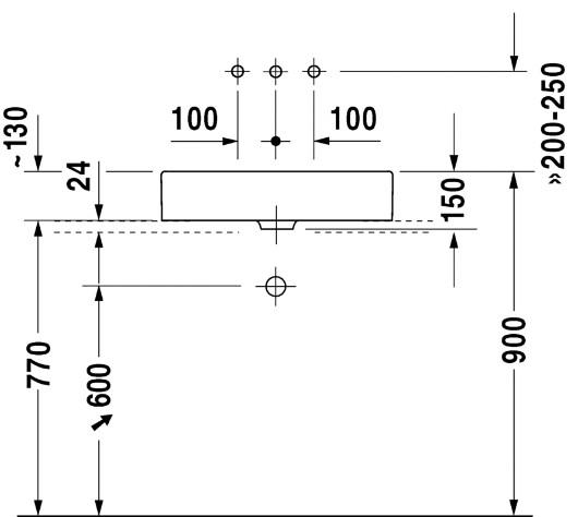 Duravit Vero 60 fritstående bowlevask - Uden hanehul Duravit Vero 60 fritstående bowlevask - Uden hanehul