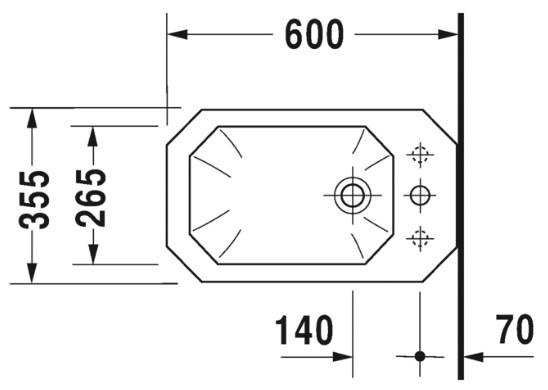 Duravit 1930 gulvst&aring;ende bidet - 1 hanehul