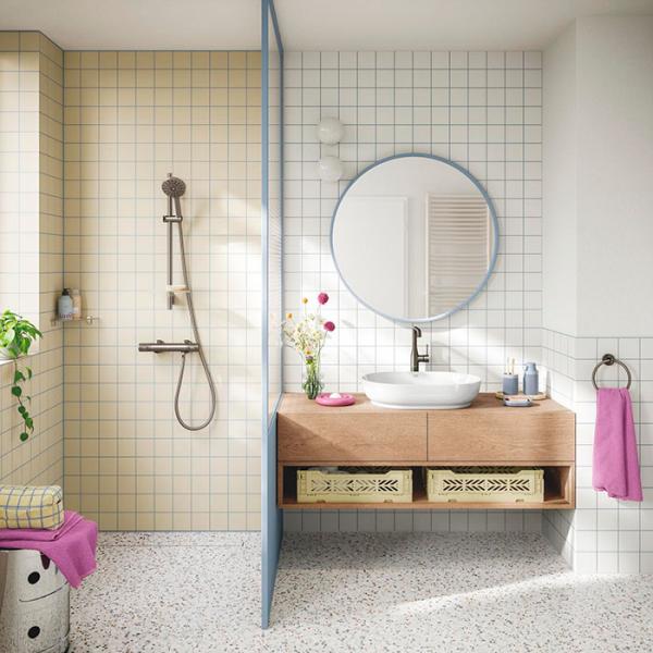 Grohe Precision komplet brusesystem m/Joy+ h&aring;ndbruser - B&oslash;rstet Hard Graphite