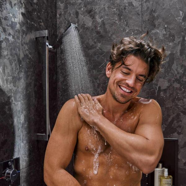 hansgrohe Pulsify E 100 bruses&aelig;t 1jet m/EcoSmart+ - Mat sort